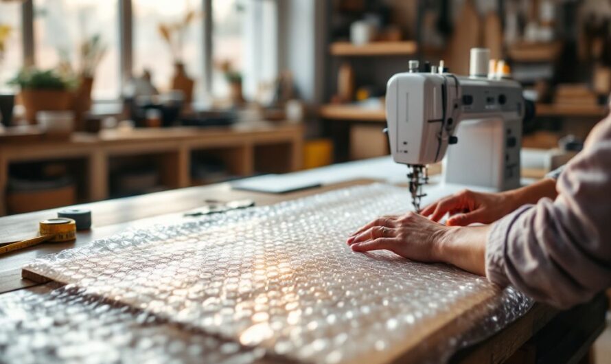 Les techniques pour coudre une bâche à bulle soi-même